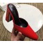 Balenciaga Heel 9cm Round Toe Calfskin Mules Red 2019