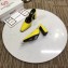 Balenciaga Heel 9cm Round Toe Calfskin Mules Yellow 2019