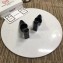 Balenciaga Heel 9cm Round Toe Calfskin Mules Black 2019