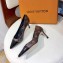 Louis Vuitton Heel 6.5cm Fetish Pumps Monogram Canvas/Patent Black