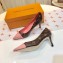 Louis Vuitton Heel 6.5cm Fetish Pumps Monogram Canvas/Patent Pink