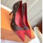 Louis Vuitton Heel 6.5cm Fetish Pumps Monogram Canvas/Patent Red