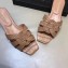 Saint Laurent Slide Sandal In Crocodile Textured With Intertwining Straps Camel 2018