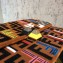 Fendi Kan I Leather & Silk With FF Texture Outlines Handbag Brown 2018
