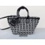 Balenciaga Bistro XS Basket With Strap Shoulder Bag Black/White 2022