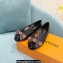 Louis Vuitton leather and Monogram Bow Popi Flat Ballerinas Black  2022