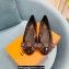 Louis Vuitton leather and Monogram Bow Popi Flat Ballerinas Coffee 2022