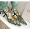 Dior J’Adior Slingback Heel 65mm Pump in Oblique Canvas Green 2018