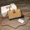 Prada Wicker and Saffiano leather Top Handle shoulder bag Brown 2022