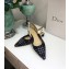 Dior J’Adior Slingback Flat Ballet Pump in Tartan Fabric Black/White 2018