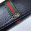 Gucci Web Ophidia GG Chain Wallet 546592 Leather Black 2019