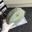 Chanel Chevron Round Pattern Vintage Chain Shoulder Bag Light Green 2018