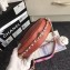 Chanel Chevron Round Pattern Vintage Chain Shoulder Bag Lobster Pink 2018