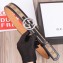 Gucci GG Supreme Belt with G Buckle 35mm Width Black Leather 