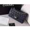 Chanel Original Quality Medium Classic Flap Bag 1112 in Caviar Leather Black with Silver Hardware