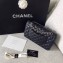 Chanel Original Quality Medium Classic Flap Bag 1112 in Caviar Leather Black with Silver Hardware