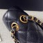 Chanel Original Quality Medium Classic Flap Bag 1112 in Caviar Leather Black with Gold Hardware