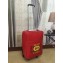 Gucci Grained Leather Logo Print Travel Luggage Red 2018
