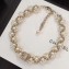 Chanel Chain and Pearl Necklace Silver/White 2018