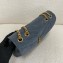 saint laurent LOULOU MEDIUM BAG IN QUILTED SUEDE NAVY BLUE 2024 (original quality)