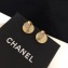 Chanel CC Logo Round Clip-on Earrings AB0202 Gold 2018