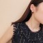 Chanel Nut Resin Stud Earrings Brown 2018