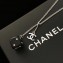 Chanel Small Necklace with Dice Pendant Silver/Black/Crystal 2018