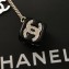 Chanel Small Necklace with Dice Pendant Silver/Black/Crystal 2018