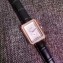 Replica Chanel V2 Diamond Quartz Leather Band White