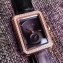 Replica Chanel V2 Diamond Quartz Leather Band White