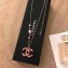 Chanel Beads CC Pendant Necklace Pink/Red 2018