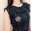 Chanel Coco Neige Brooch A53227 Gold/Black/White/Crystal 2018