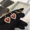 Dior L'Atelier du Cœur Earrings with Beads and Heart Pendant Red 2018