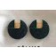 Celine Round Crystal Earrings Emerald Green 2018