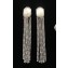 Celine Crystal Tassel Clip-on Earrings Crystal/Silver 2018