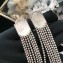 Celine Crystal Tassel Clip-on Earrings Crystal/Silver 2018