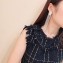 Celine Crystal Tassel Clip-on Earrings Crystal/Silver 2018
