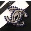 Chanel Beads CC Brooch A58082 Silver/Blue/Black 2018