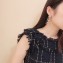 Chanel CC Earrings with Chain and Beads Pendant Silver/Gold/Pearly White 2018