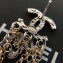 Chanel CC Earrings with Chain and Beads Pendant Silver/Gold/Pearly White 2018