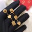 Dior Asymmetric Earrings Aged Gold 2018