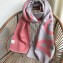 Acne Studios Logo Cashmere Scarf 50x220CM Pink/Grey