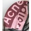 Acne Studios Logo Cashmere Scarf 50x220CM Burgundy/Pink