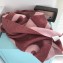 Acne Studios Logo Cashmere Scarf 50x220CM Burgundy/Pink