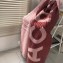 Acne Studios Logo Cashmere Scarf 50x220CM Burgundy/Pink