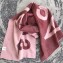 Acne Studios Logo Cashmere Scarf 50x220CM Burgundy/Pink