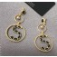 Chanel Ring Earrings with 5 Gold/Black 2018