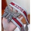 Gucci Stripe Belt with Butterfly 38MM 499633 Red 