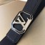 Louis Vuitton LV 38MM Black with Silver Buckle 