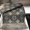 Louis Vuitton Logomania Scarf M74742 Pearl Gray 2018